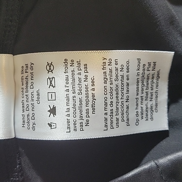 DKNY SPORT HIGH WAISTED CROPPED FAUX LEATHER LEGGINGS - Picture 10 of 12